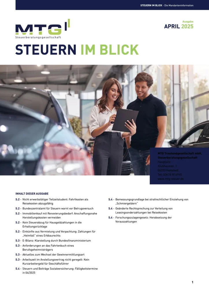 Steuern im Blick 04-2025 | MTG