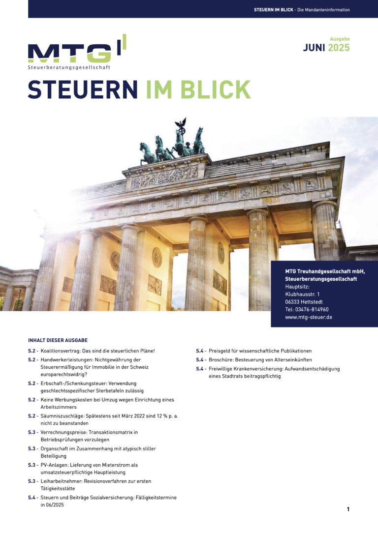 Steuern im Blick 05-2025 | MTG