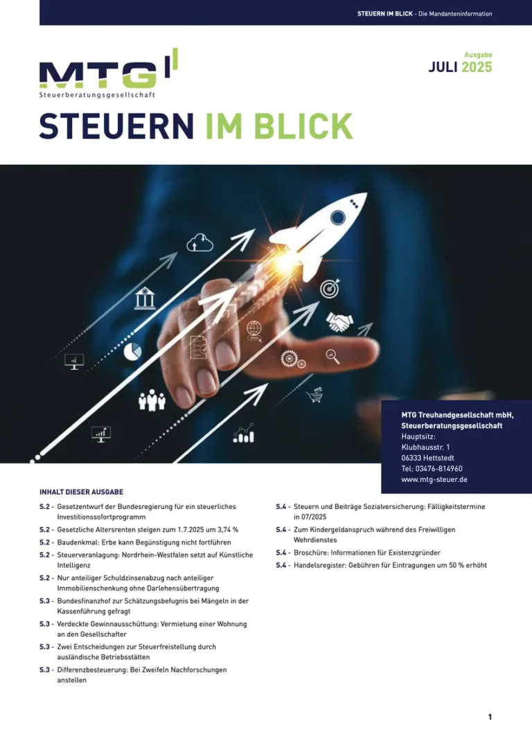 Steuern im Blick 07-2025 | MTG